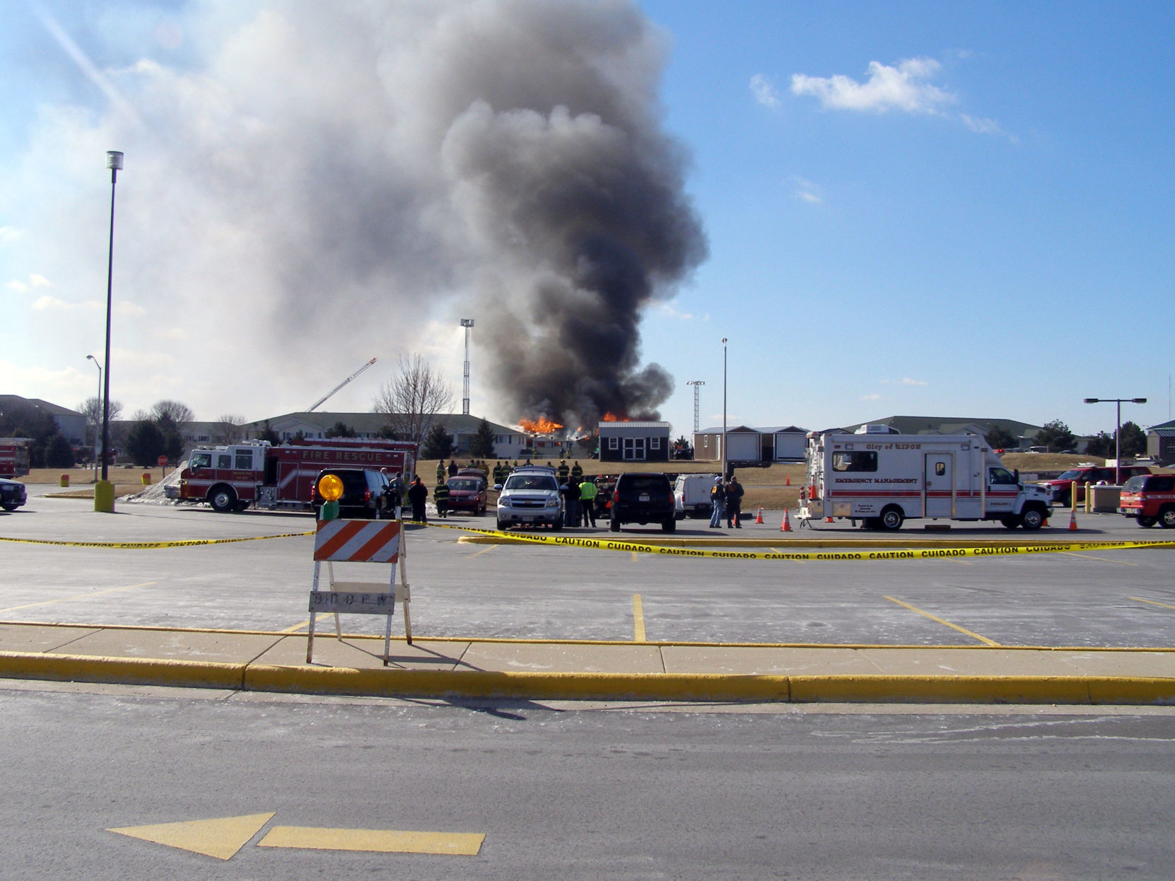 Investigation photos from 109 Knaup Drive explosion